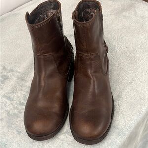 UGG Brown Ankle Booties with Classic Design